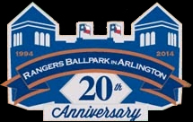 Rangers Ballpark in Arlington 20th Anniversary